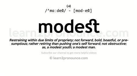 modeste|meaning of modest person.